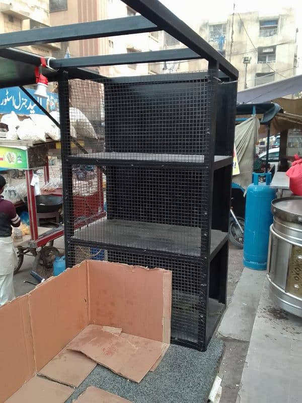 food stall, counter for chips, limca soup, french fries. 2