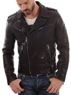 PURE LEATHER BUKER JACKET