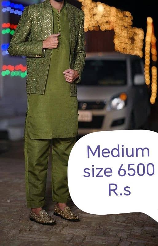 embroidered Sherwani medium size 3