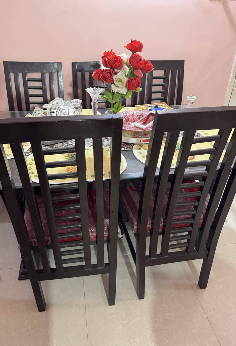 Wooden Glass Dining Table for Sale 0