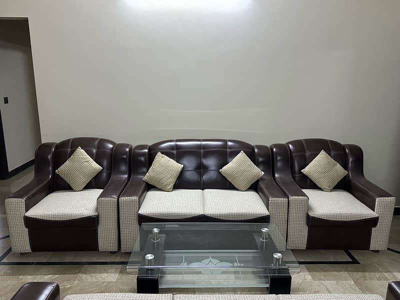 7 Seater Sofa Set with table 6