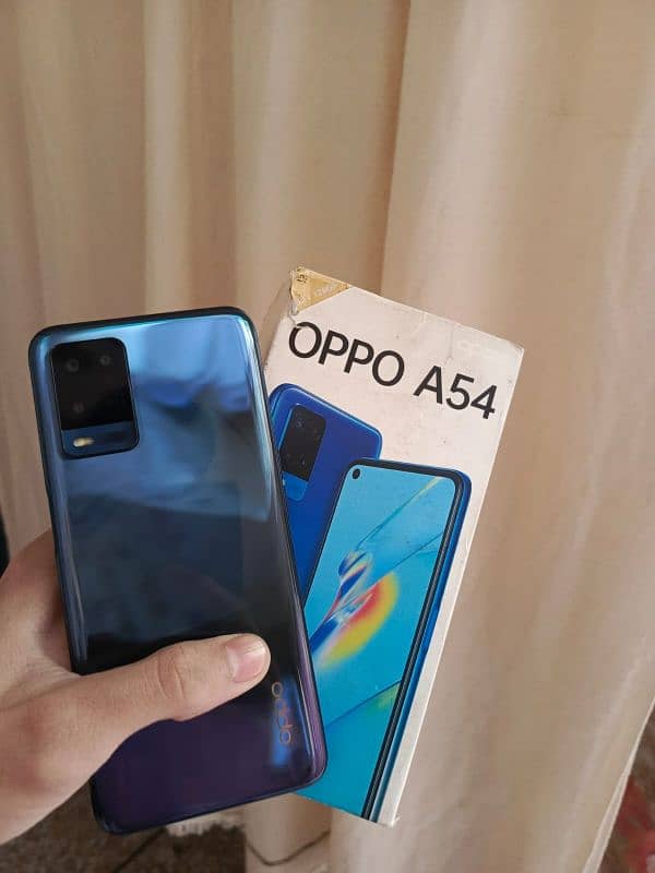 Oppo a54 4/128 full new condition with box and charger 0