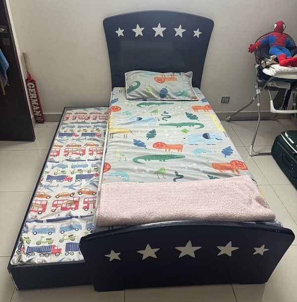 urgent sale | complete kids furniture | 2 mattresses 1