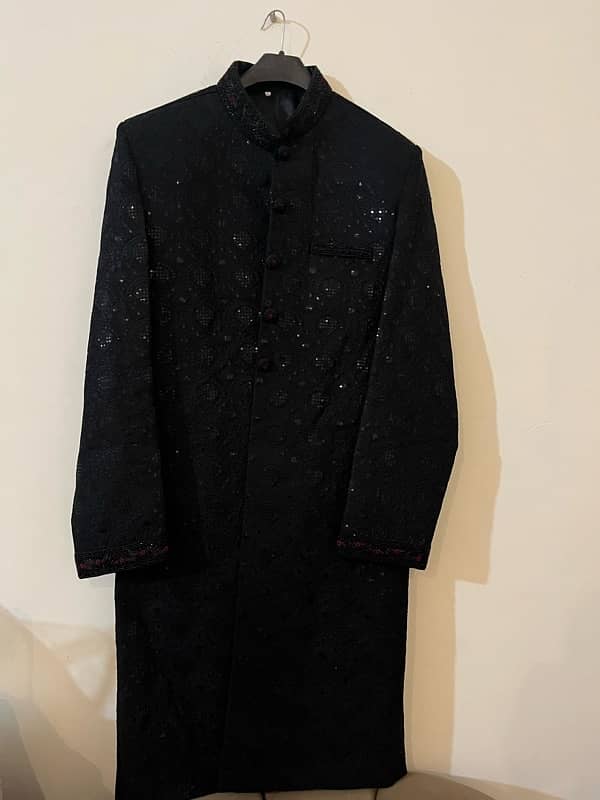 black sherwani 0