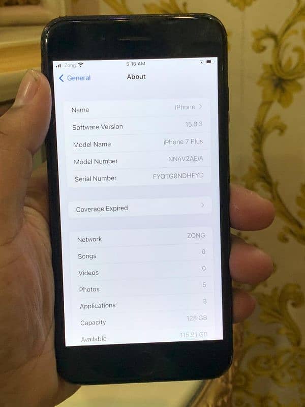 iPhone 7plus 128GB offical pta approved battery new installed ronin 10