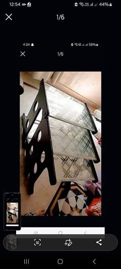 3 glass table for sale