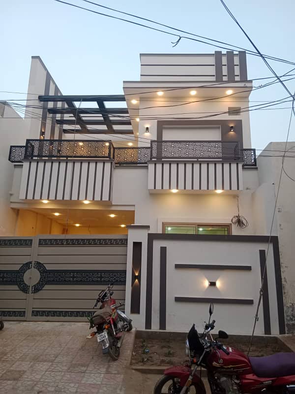 Allama Iqbal town Dewan wali Puli New brand Spanish 6 marly proper double story house for sale 1