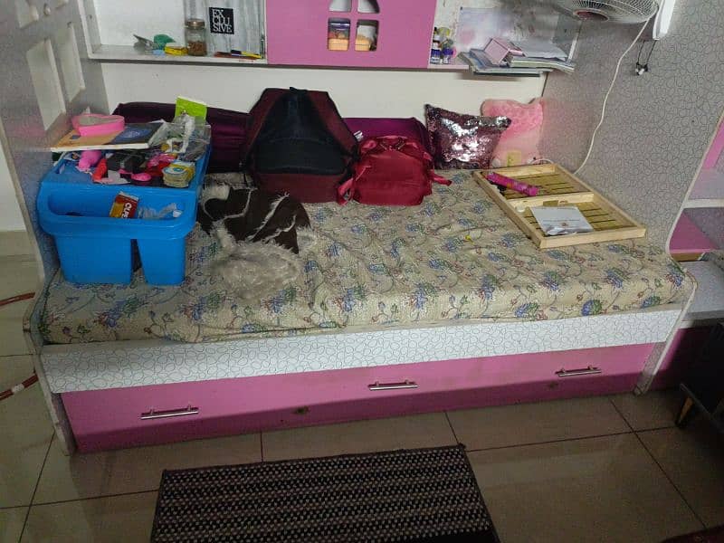 Kids Double Bed With Mattress 1