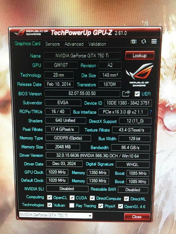 graphic card gtx 750ti 5