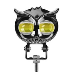 Owl Bike Fog White Yellow Dual Light With Dual Flasher