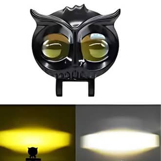 Owl Bike Fog White Yellow Dual Light With Dual Flasher 2