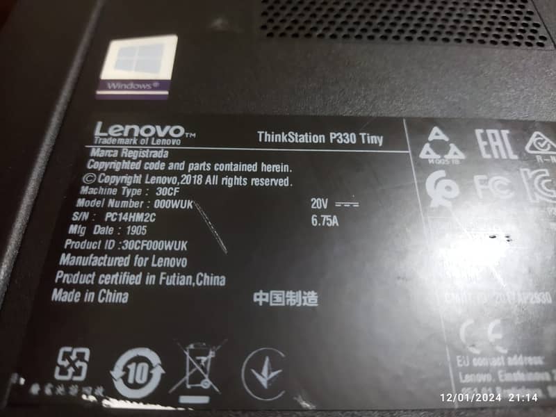 Lenovo Tiny Workstation 8th/9th gen PC 2