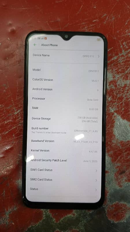 Oppo f11 8Gb Ram 256Gb Storage 5