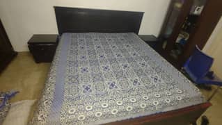 Double Size Bed For Sale With Ruby Star Foam Mattress And 2 side table