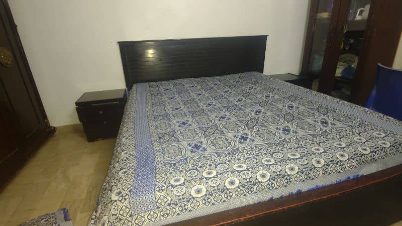 Double Size Bed For Sale With Ruby Star Foam Mattress And 2 side table 1