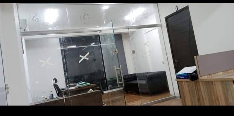 Window Glass Doors Partition Aluminum Glass Works. 12