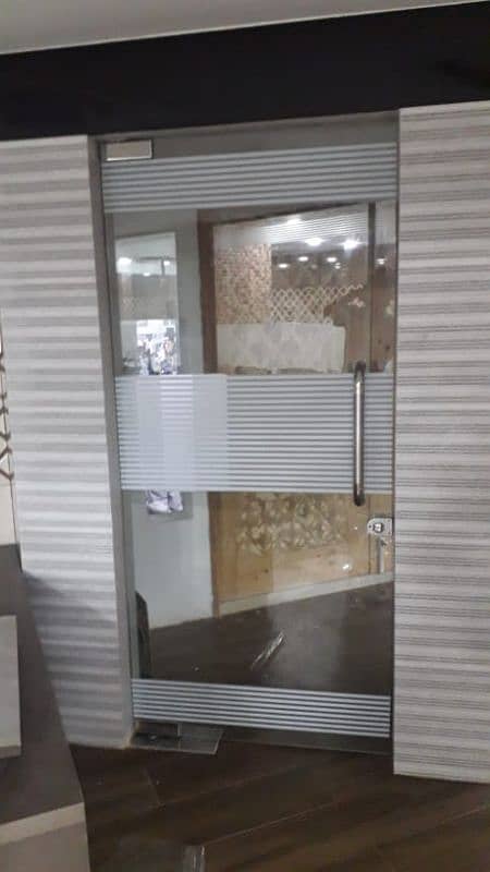 Window Glass Doors Partition Aluminum Glass Works. 14