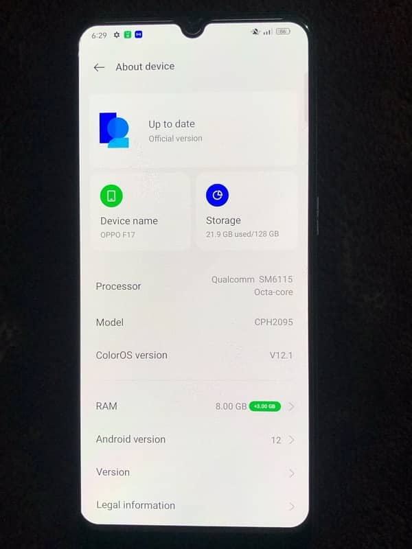 Oppo F17 Condition 10/10 8