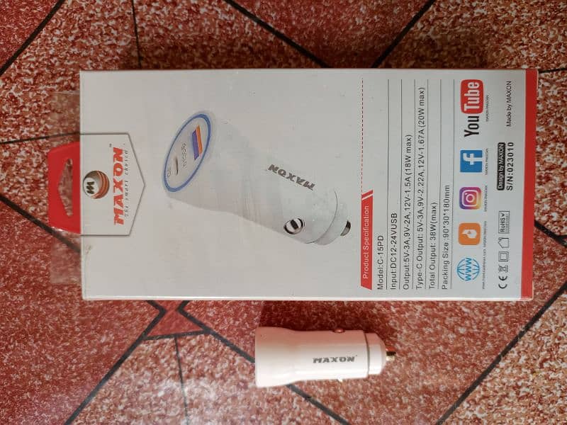 Car Charger Available at 1100 1