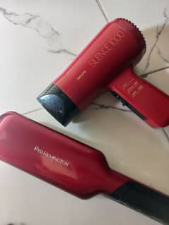 Hair straightener and dryer