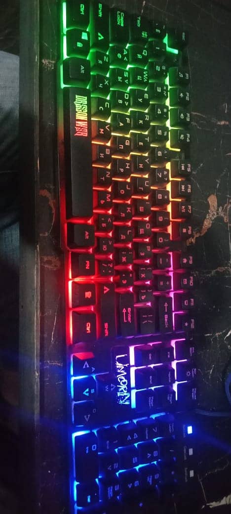 Unicorn Dragon War RGB Gaming Keyboard 4