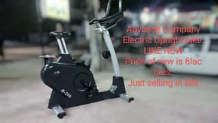 Electric Stationary cycle upright gym  bike cycling machine magnetic