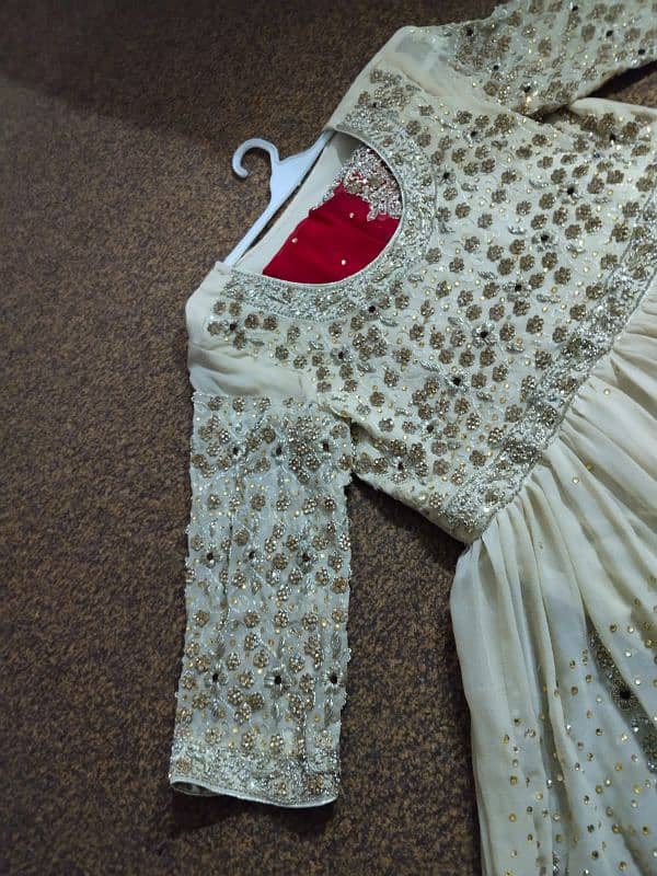 bridal lehnga red and skin. color 5