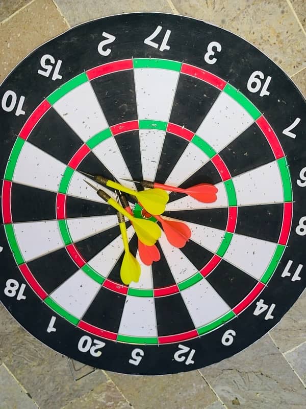 imported used  double sided dart with sticks. 2