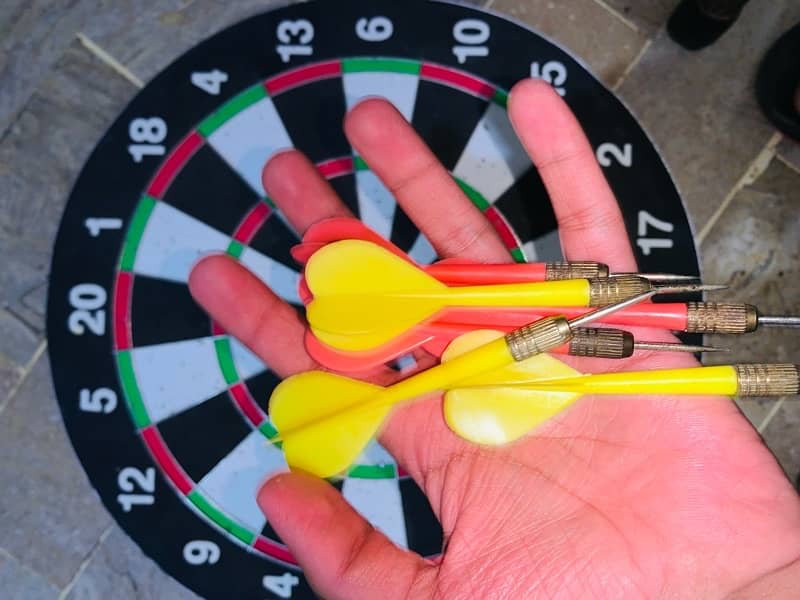 imported used  double sided dart with sticks. 3