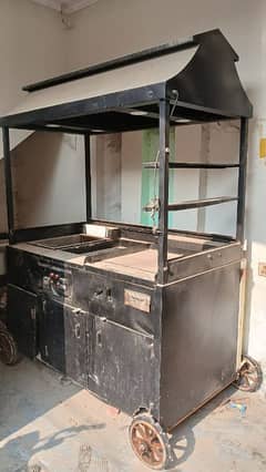 Fast Food Stall All Made Of pure stainless steel