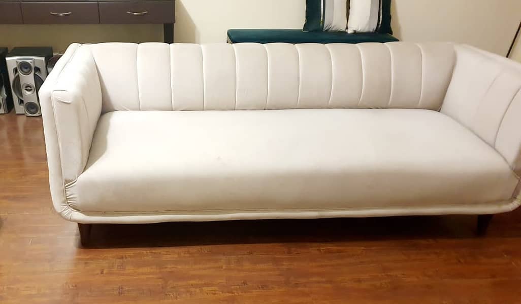 Brand New Condition White Sofa Set for Sale 1