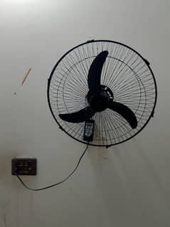 Wall bracket fans with supplies