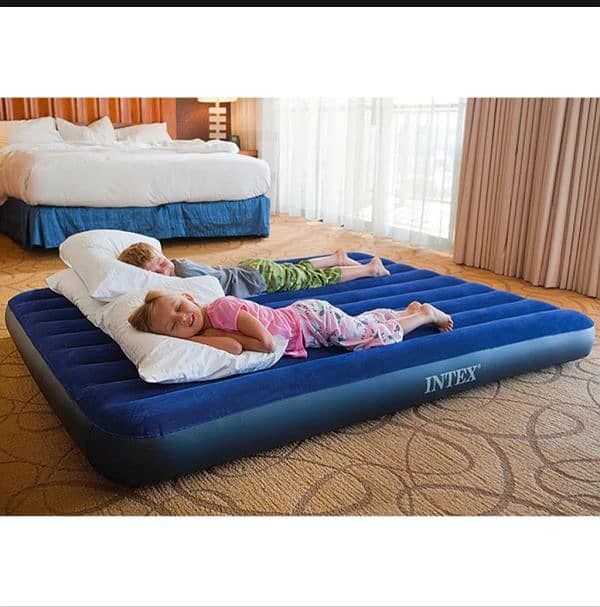 Intex Air Mattress 75x54 10 inch with electric pump 6