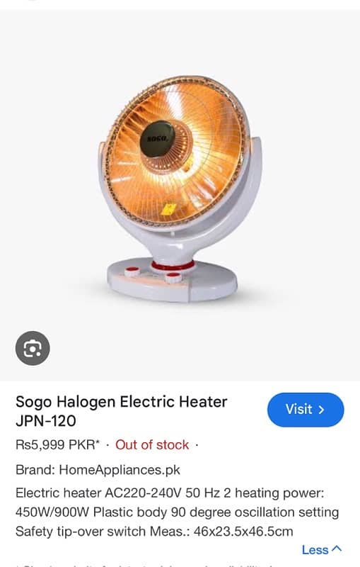 m SOGO heater 0