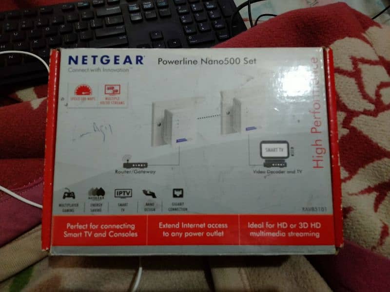 Netgear Power line AV500 Gigabit Adapter 0