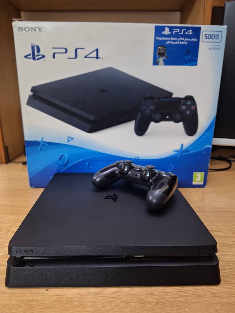 Ps4 slim 500 GB (Region 2) | Complete Set with Box & Accessories 0