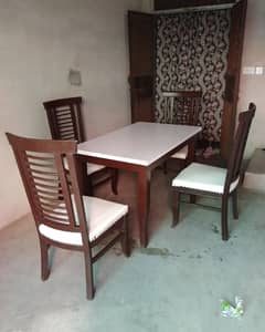 Wood Dining table & Chairs set