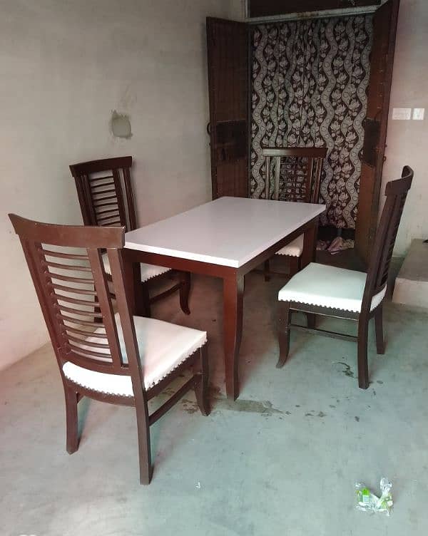 Wood Dining table & Chairs set 0