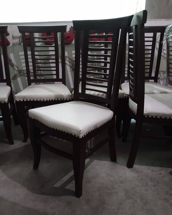 Wood Dining table & Chairs set 6