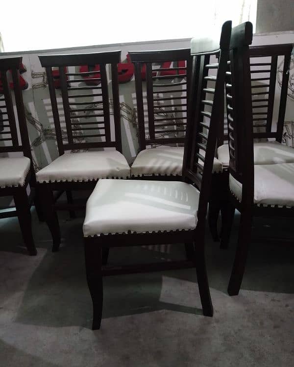 Wood Dining table & Chairs set 7