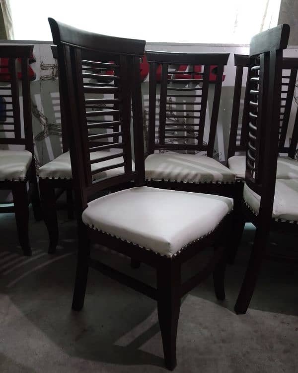 Wood Dining table & Chairs set 12