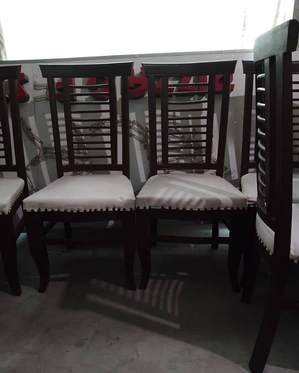 Wood Dining table & Chairs set 14