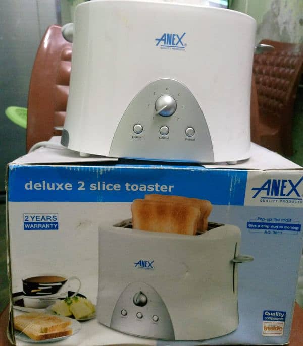 Anex deluxe 2 slice toaster 2