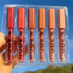 High pigmented Matte finish lip Gloss 6-pice