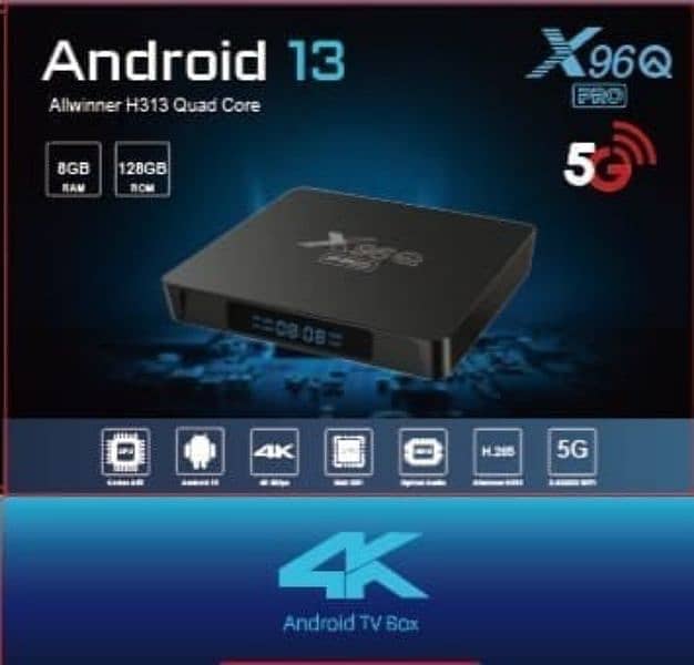 3032455352-Q96xpro. Android Tv Box 8/128gb 3