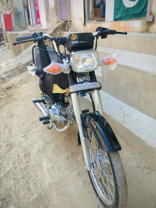 Super star 2024 model new bike ha one month use hui ha bs 4