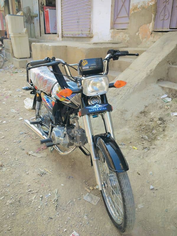 Super star 2024 model new bike ha one month use hui ha bs 5