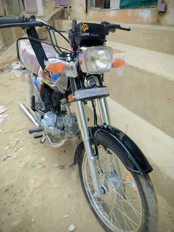 Super star 2024 model new bike ha one month use hui ha bs 6