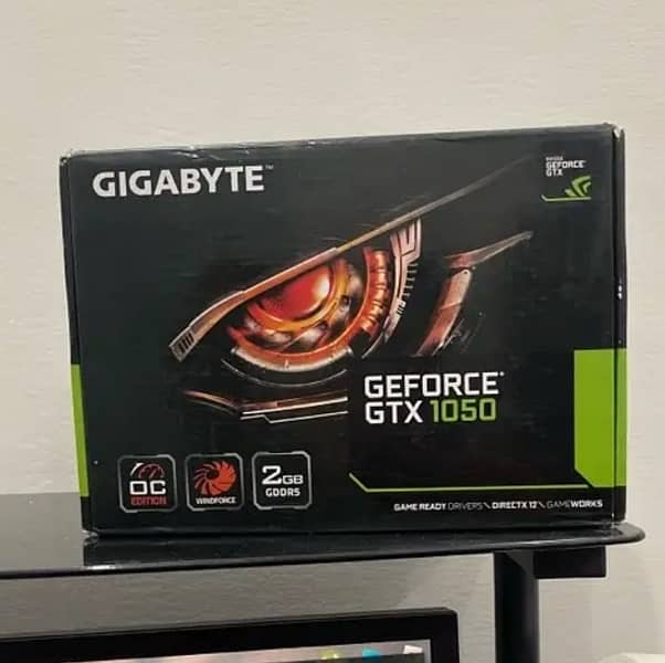 Gigabyte Nvidia GTX 1050 2gb with two Fans 0