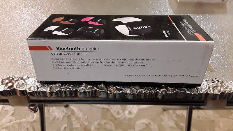 bluetooth bracelet in black colour with complete box available 3